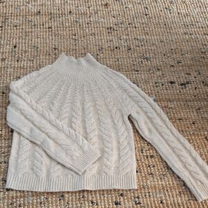 Knox Rose]Cream Cable Knit Sweater